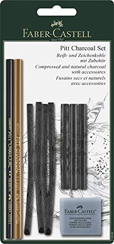 Faber-Castell FC112996 - Kit de carboncillo