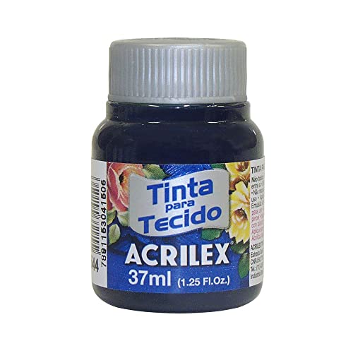 Acrilex Pintura Textil al Agua Azul Marino 37 ml Ref. 544