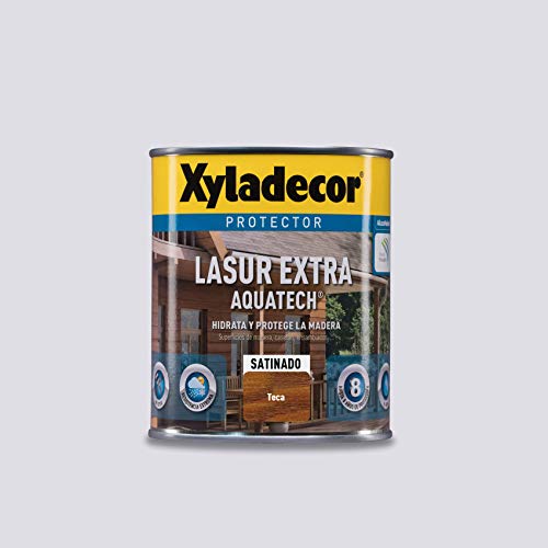 Xyladecor Lasur Extra Satinado Aquatech para madera Teca 750 ml