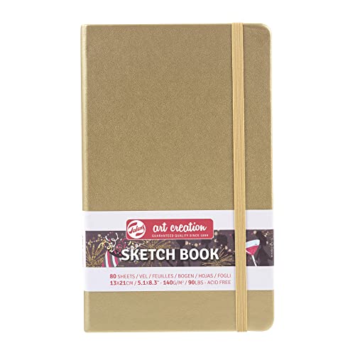 Talens Art Creation Cuaderno de bocetos 80 hojas, tamaño 13 x 21 cm, oro blanco