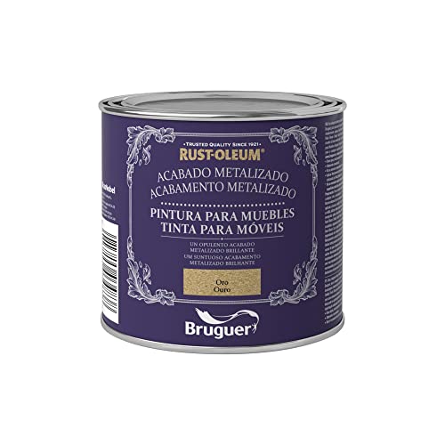 Rust-Oleum Bruguer Pintura para Muebles Metalizada Oro 125 ml