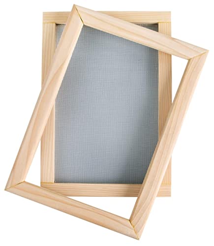 Rayher Bastidor para papel reciclado, 25x16 cm, de madera, 27001505