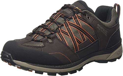 Regatta Samaris Ii Low Isotex Hombre Botas De Senderismo Pieza Marrón/Negro/Quemado Umber EUR 45