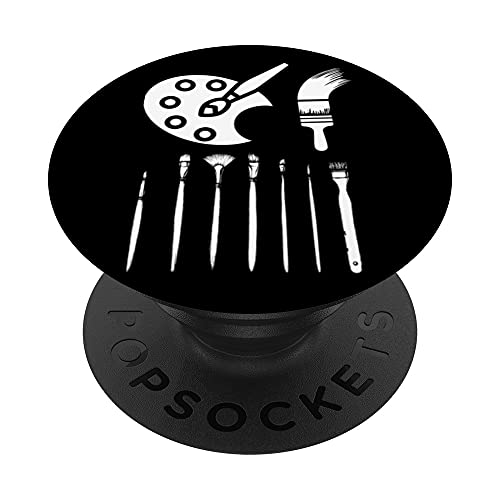 Pintor Paleta Artista Dibujo Decorador Pintura Estética PopSockets PopGrip Intercambiable