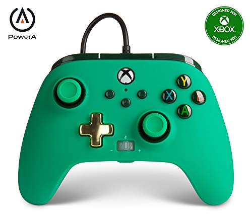 Mando con cable mejorado PowerA para Xbox Series X|S - Verde