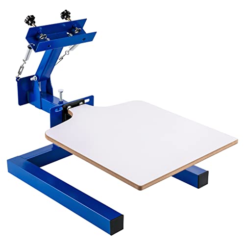 VEVOR Impresora de pantalla 1 color 1 estación Kit de impresión de pantalla de seda 55x45cm Camiseta Máquina de impresión de serigrafía