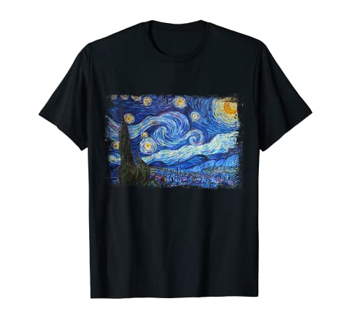 Noche Estrellada de Vincent Van Gogh Pintura famosa Camiseta