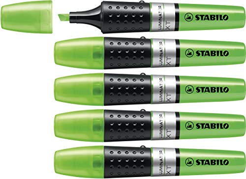 STABILO - Marcador fluorescente STABILO LUMINATOR color verde - Caja con 5 unidades