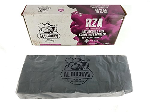 Al Duchan RZA Cubes Cocos - Carbón natural de cáscaras de coco, 10 kg