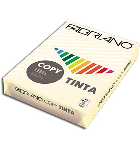 Fabriano - Papel en resma de color, 250 hojas, A4, 160 g, color marfil [69916021]