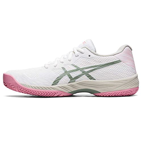 ASICS Gel-Game 9 Padel, Sneaker Mujer, Blanco/Gris Pizarra, 39 EU