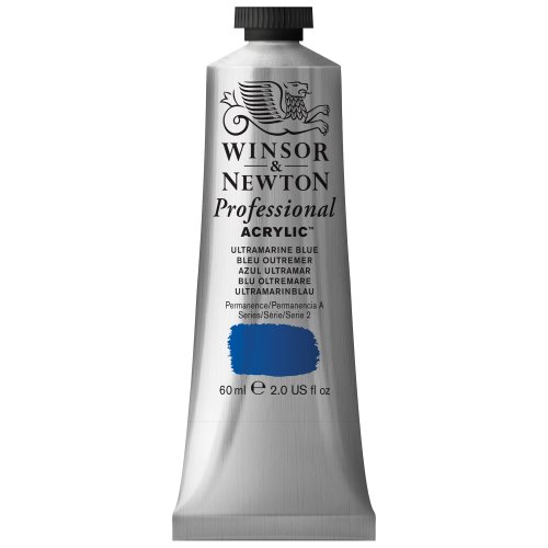 Winsor & Newton Professional - Pintura acrílica tubo 60 ml, color azul ultramar