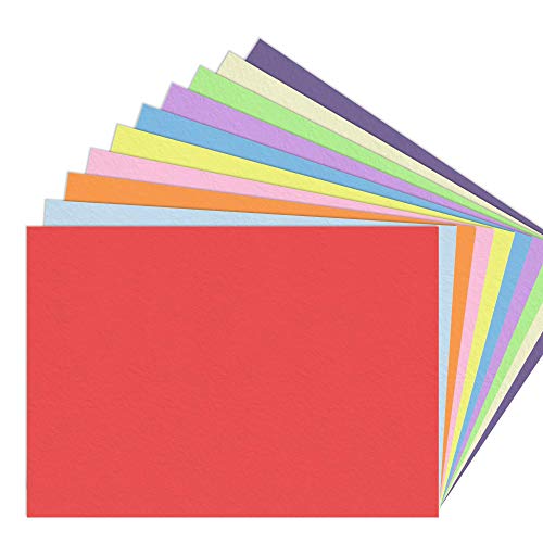 100 Hojas, A5 120 g/m² Papel de Colores Folios - 10 Colores