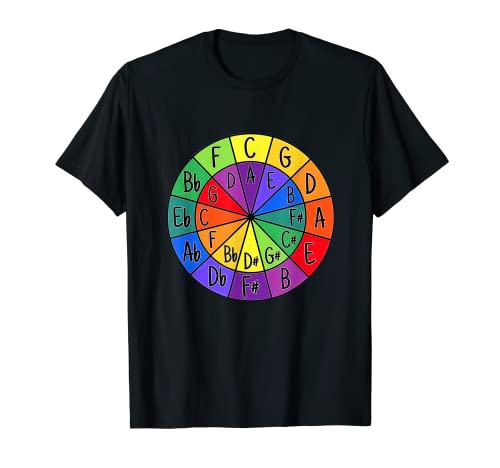 Rueda de color - Círculo de quintas - Nerd arte/música Camiseta