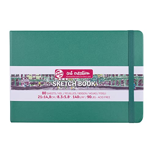 Talens Art Creation - Cuaderno de bocetos (80 hojas, 21 x 15 cm), color verde