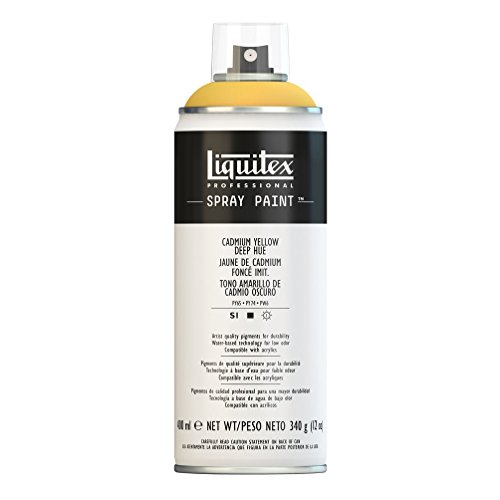 Liquitex - Acrílico en Spray, 400 ml, Amarillo (Amarillo Cadmio Oscuro)