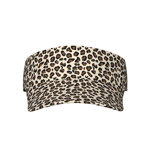 IUBBKI Gorra de protección solar con estampado de leopardo, con lentejuelas degradadas, ajustable, transpirable, unisex, para playa, al aire libre, Como se muestra en la imagen, S-3XL