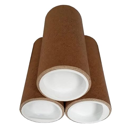 Tubo de protección para envío, rollo de 10 – 50 cm hasta DIN A2 con tapa, diámetro interior de 38 mm (10 cm, ancho: 3 x 10 cm)