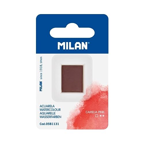 MILAN® Recambio de acuarela en formato de medio godet, rosa camelia