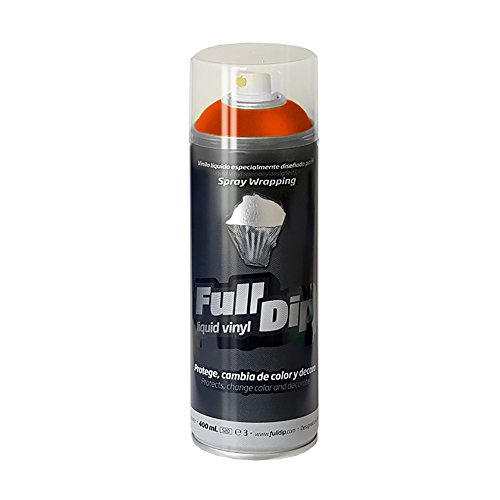 FullDip FLD0206 Vinilo Líquido, Naranja Metalizado, 400 ml (Paquete de 1)