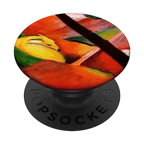 Ciervo en el bosque Cubismo expresionista Arte moderno por Franz Marc PopSockets PopGrip Intercambiable