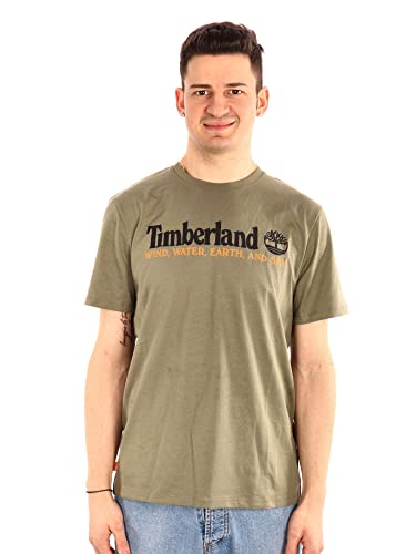 Timberland WWES Front tee (Reg) Color Cassel Earth Talla L para Hombre