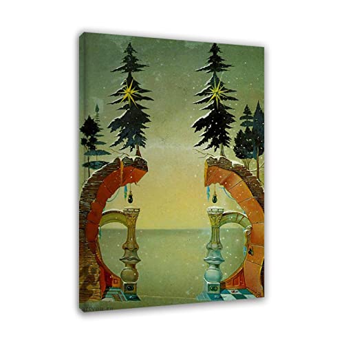 Apcgsm Salvador Dali poster. Reproducciones cuadros famosos en lienzo. Surrealismo Pósters e impresiones artísticas' Navidad'. Cuadros decorativo 70x105cm(27.6x41.3)Sin marco