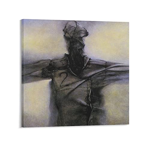 Zdzislaw Beksinski - Póster de pintura (50 unidades), diseño de obras de arte geniales, pintura de pared, impresiones en lienzo para colgar, 70 x 70 cm)