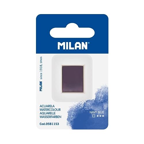 MILAN® Recambio de acuarela en formato de medio godet, azul marino