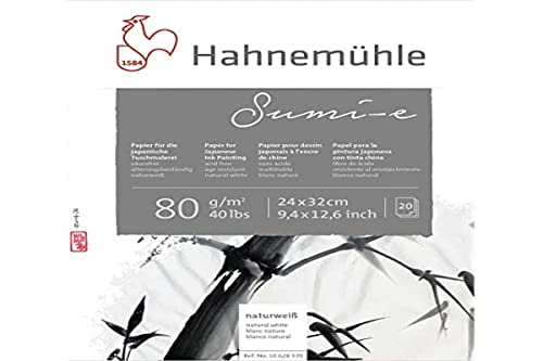 Hahnemuhle Sumi-e - Papel de 80 g/m², 24 x 32 cm