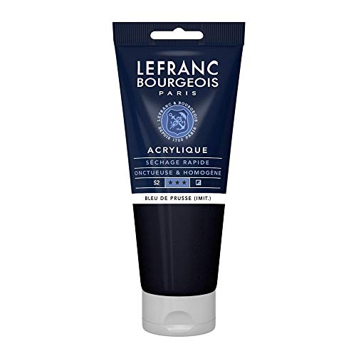 Lefranc Bourgeois Acrílico Fine, Azul de Prusia, 200 ml (Paquete de 1), 200