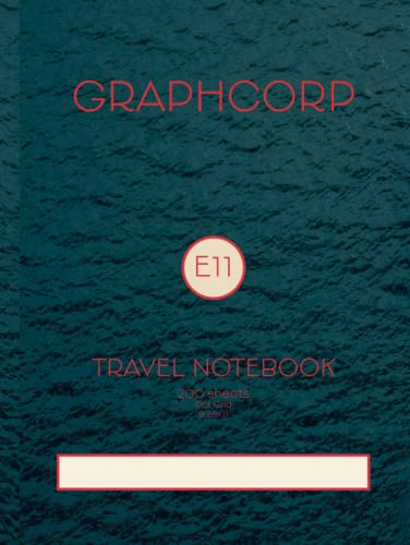 Graphcorp E11 Travel Notebook Boat: 200 Page Travel Bullet Journal / Notebook / Diary / Sketchbook