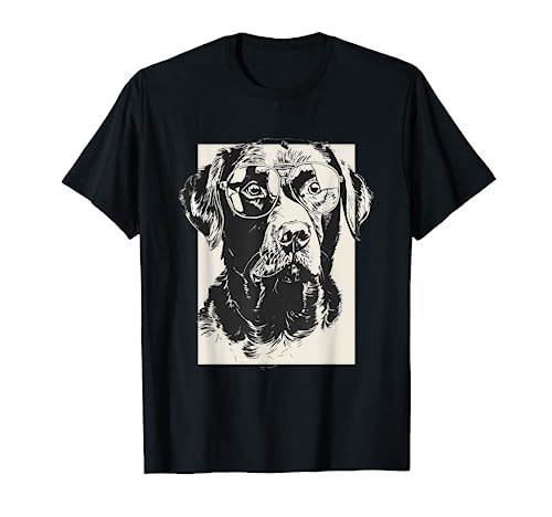 Dibujo de perro de labrador de chocolate, divertido boceto artístico Camiseta