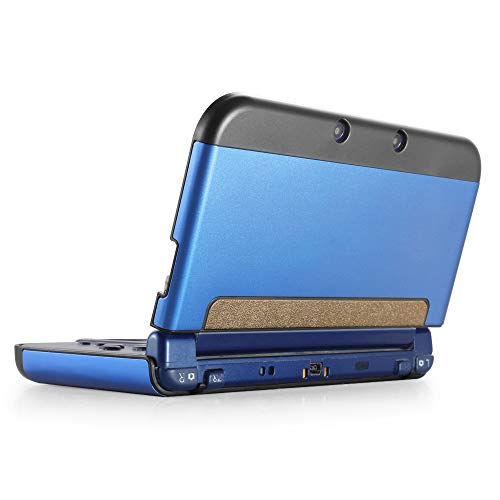 TNP Funda Protectora para New Nintendo 3DS XL LL 2015, Carcasa de Aluminio y plástico para New Nintendo 3DS XL LL, protección del Riesgo de arañazos, Protectora de Pantalla, Color Azul