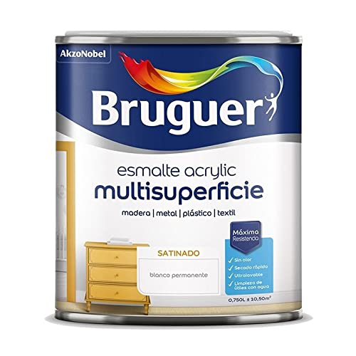Bruguer Acrylic Multisuperficie Esmalte al agua Satinado Lila Claro 750 ml