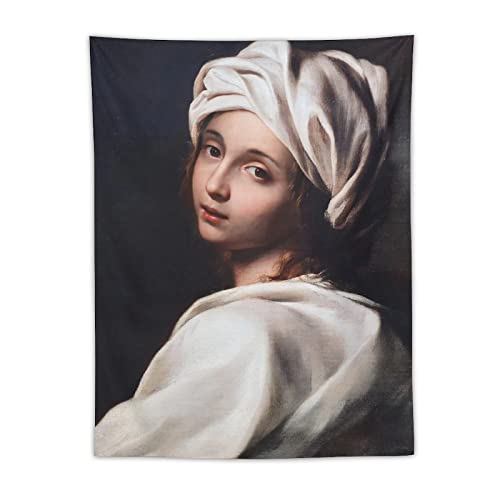 HUAFENG Póster de pintores barrocos italianos Guido Reni, retrato de Beatrice Cenci, arte de pared, tapiz de poliéster, obras de arte, decoración moderna, tapices de dormitorio, 30 x 40 pulgadas