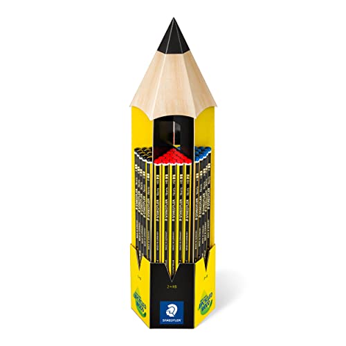 STAEDTLER 120 CT90 - Expositor en forma de lápiz con 90 lápices Noris de diferente graduación