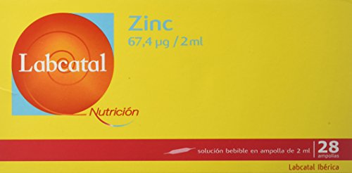 Labcatal Nutrición, Zinc, 28 Amp/ 2ml, 56 mililitro, 1