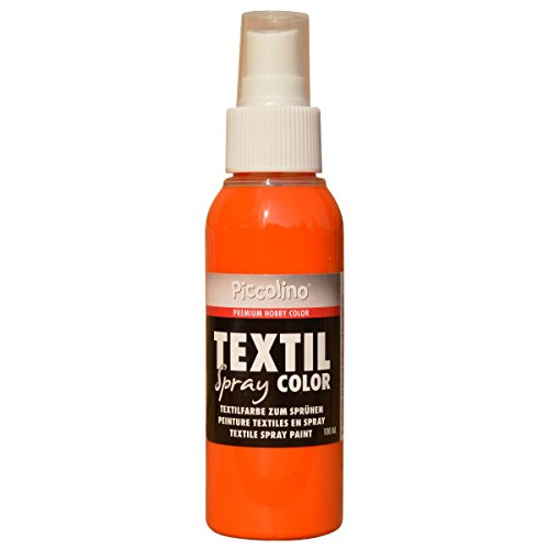 Piccolino Spray textil – 100 ml naranja – Pintura textil para spray