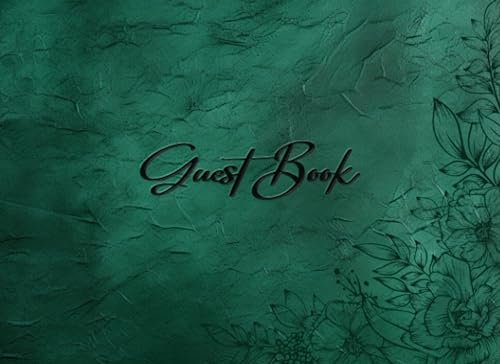 Emerald Green Elegant Wedding Guest Book: Captivating Wedding Guest Book to Preserve Your Emerald-themed Memories For cherished guests Sign in on your wedding day or anniversary party