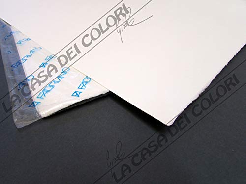 FABRIANO - Diseño 5 – 300 g/m² – Grano grueso – 50 x 70 cm – 10 hojas – Papel algodón 50%
