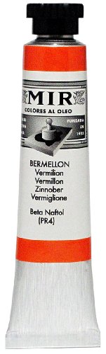 PINTURA OLEO MARCA MIR 20 ML. COLOR BERMELLON