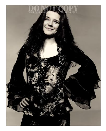 Janis Joplin Photograph 11 X 14 - Impresionante retrato de 1970 - Música estadounidense legendaria - Rock and Roll - Cantante icónico - Perla - Imagen publicitaria - Foto rara - Póster Art Print