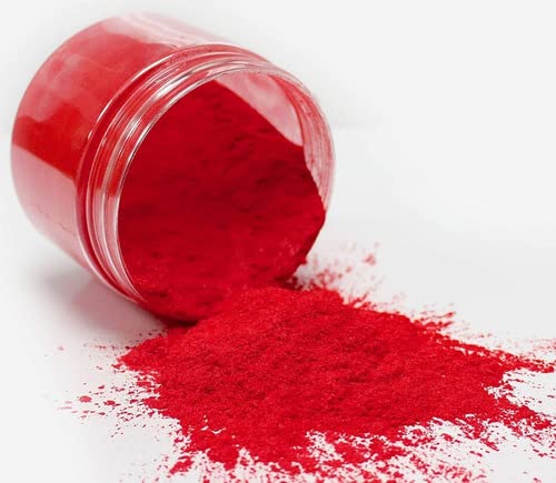 Pigmento para Resinas Artglue, 100 gramos color Rojo en polvo Natural Mica en polvos espacial para teñir Resinas, Jabones, Ceras, Pinturas, Velas y productos para el bricolaje