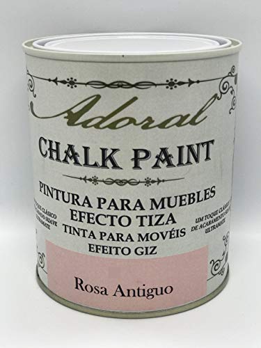 Adoral - Chalk Paint Pintura para muebles Efecto Tiza 125 ml (Rosa Antiguo)