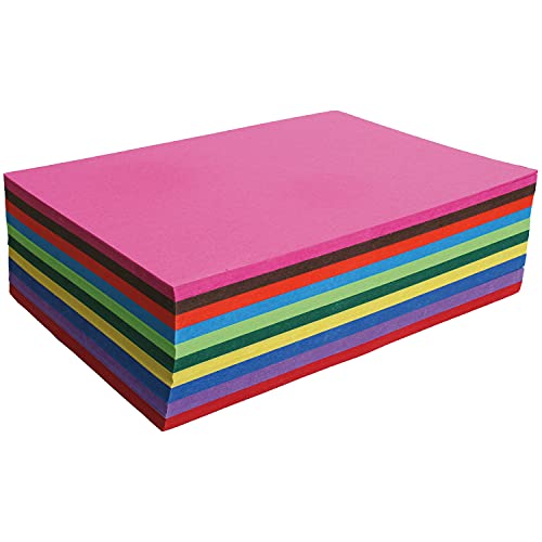 Maildor (marca Loisirs Créatives de Clairefontaine) 454199C - Pack de 100 hojas de cartón de color de 210 g/m² - Formato A4 (21 x 29,7 cm) - 10 colores surtidos