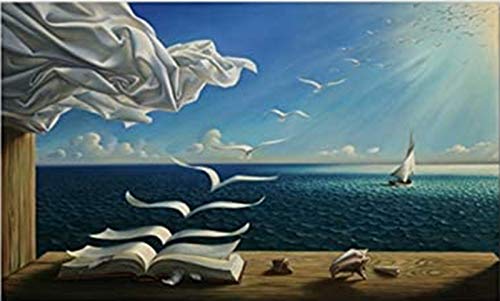 QWEWQE Lienzo pintado Salvador Dali, póster de arte abstracto sobre lienzo pintura al óleo, imágenes decorativas para salón, decoración del hogar (70 x 100 cm)