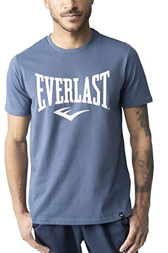 Everlast Russel, T-Shirt para Hombre, Azul, 2XL