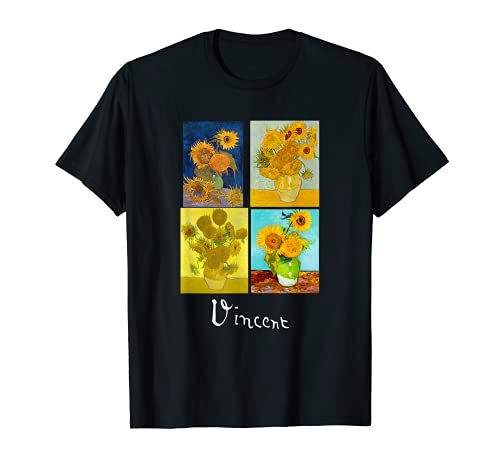 Cuadros de arte famosos de Van Gogh Girasoles Camiseta