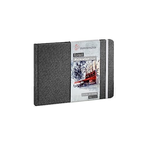 Hahnemuhle 10625170 Cuaderno de acuarela en tonos A6 gris, 1 unidad